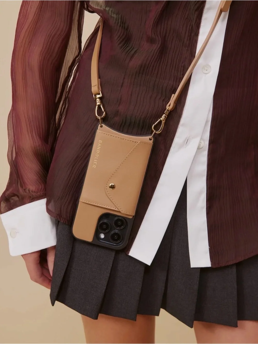 BANDOLIER iPhone 15 Pro case and strap